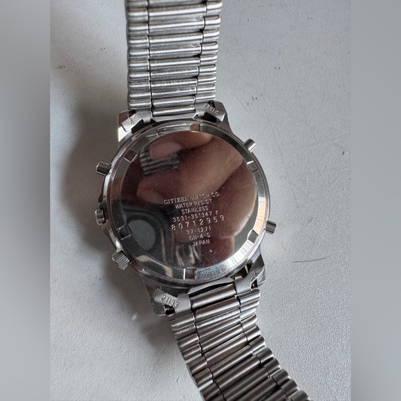 Citizen Chronograph Watch Men 39mm B3531-351347 Date Alarm - Picture 9 of 9